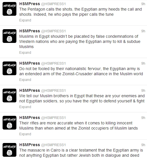 Shabaab Tweets on Muslim Brotherhood Crackdown August 19 2.jpg